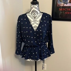 Polka Dot blouse by Blue Rain - Large